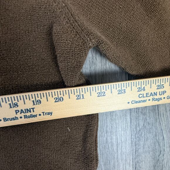 Timberland Stratham Issue Brown 1/4 Zip Sweater Large Cotton Outdoor Pullover - Picture 6 of 7